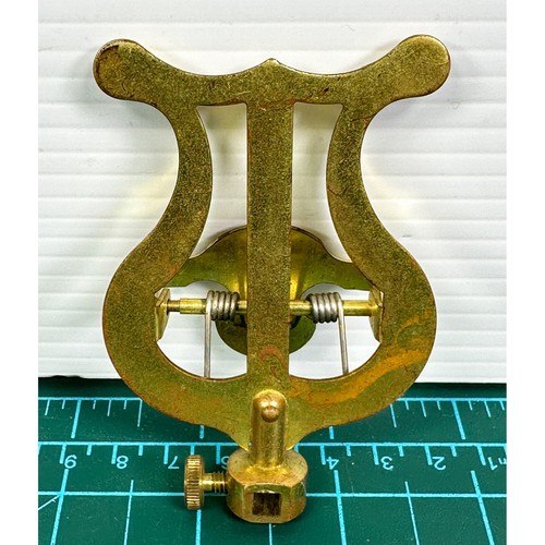 Vintage brass lyre - brass, sheet