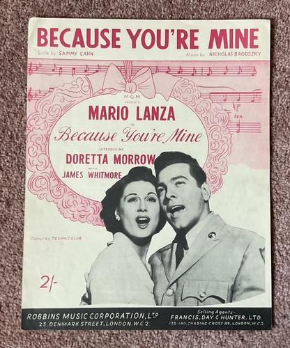 Vintage sheet music because - vintage,