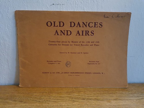 Vintage sheet music - sheet, dances